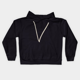 Hand Drawn Letter V Kids Hoodie